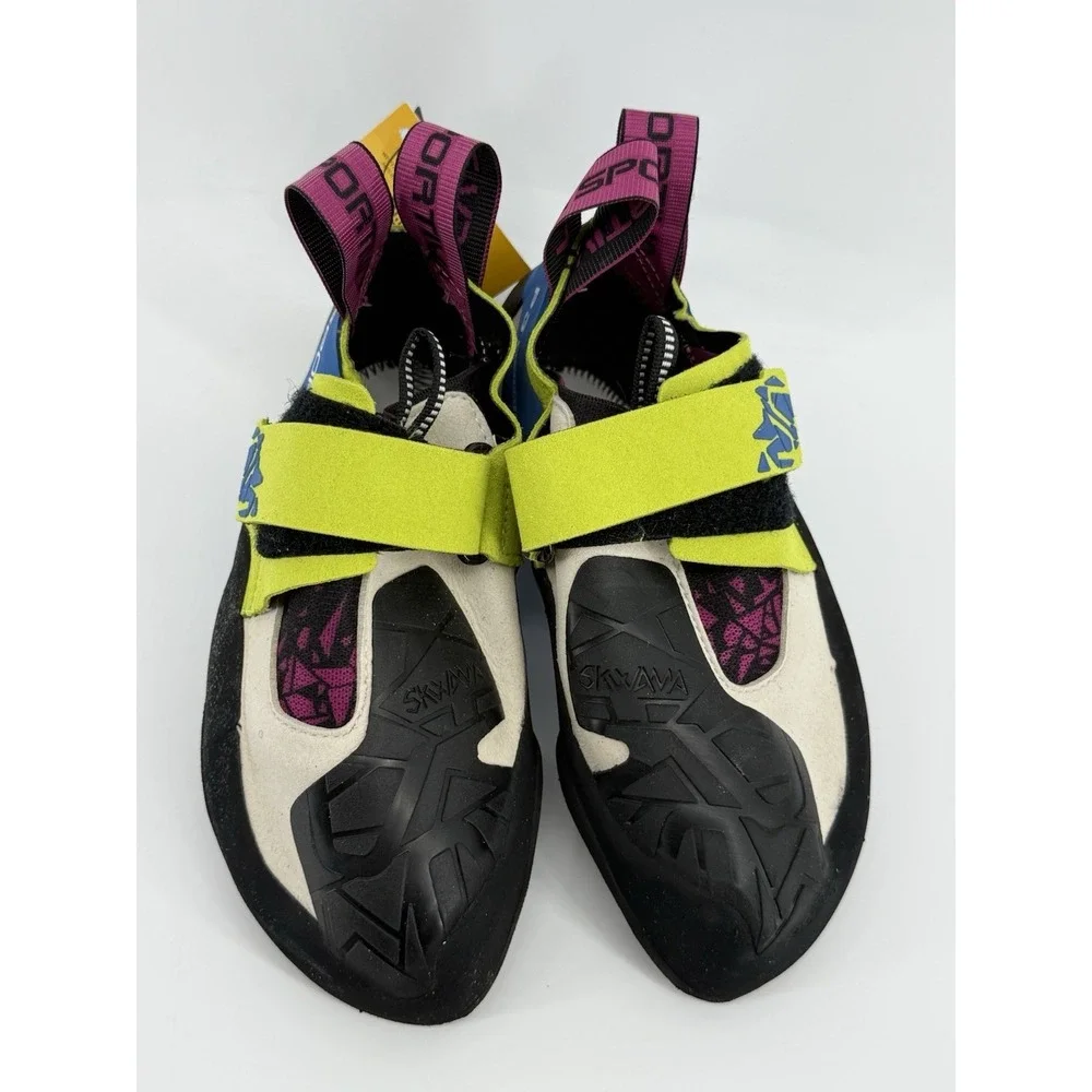 La Sportiva Skwama Apple Green Cobalt Blue Climbing Shoes W 5.5 - M 4.5 - 36